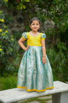 Nethra Aqua Blue Frock Mini