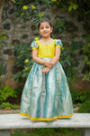 Nethra Aqua Blue Frock Mini