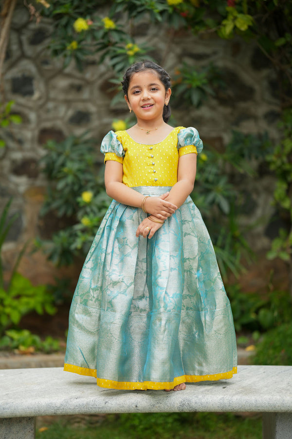 Nethra Aqua Blue Frock Mini