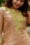 Abhinaya Beige Kurti Set