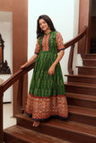 Swasti Green IKAT Dress