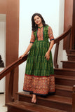 Swasti Green IKAT Dress