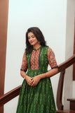 Swasti Green IKAT Dress