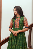 Swasti Green IKAT Dress