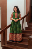 Swasti Green IKAT Dress