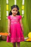 Pravya pink Frock mini