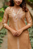 Swarupa Beige Kurti Set