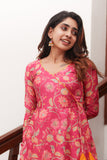 Nisha Pink Kurti Set