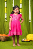 Pravya pink Frock mini