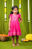 Pravya pink Frock mini