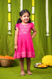 Pravya pink Frock mini