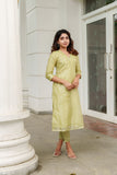 Swarupa Mint Green Kurti Set