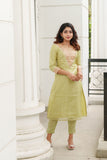 Abhinaya Mint Green Kurti Set