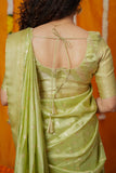 Aalaya Green Banarasi Half Saree Set