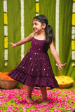 Meera Wine Frock Mini