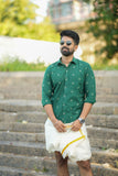 Arsh - Handloom Green Shirt