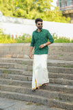 Arsh - Handloom Green Shirt