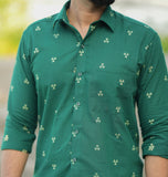 Arsh - Handloom Green Shirt