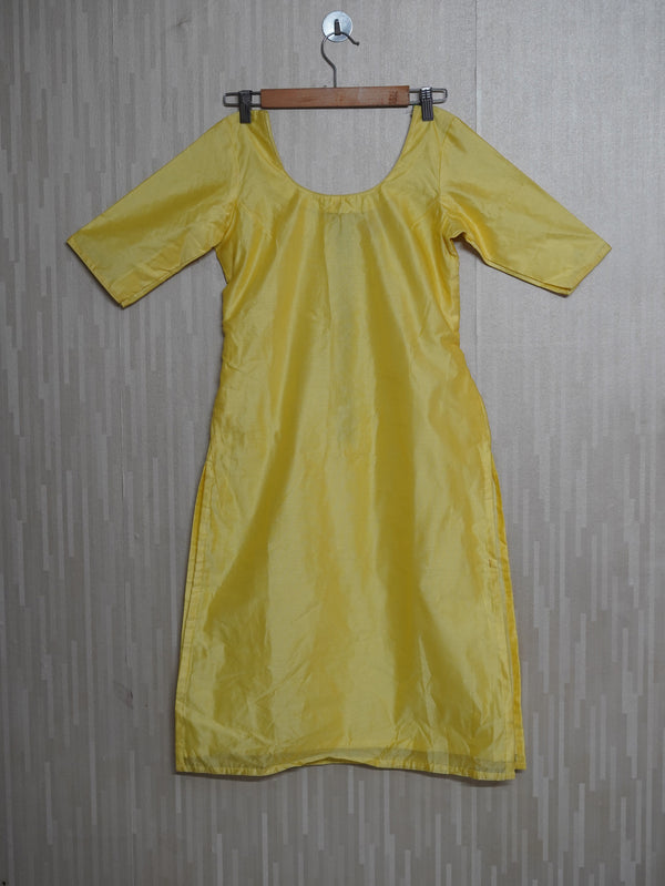 GRG - Yellow Chanderi Kurti - XS only