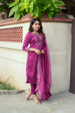 Mithra Magenta Kurti Set