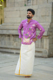 Arsh - Pichwai Purple Kurta