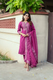 Mithra Magenta Kurti Set