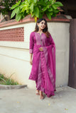 Mithra Magenta Kurti Set