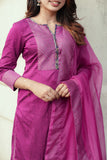 Mithra Magenta Kurti Set