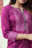 Mithra Magenta Kurti Set