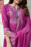 Mithra Magenta Kurti Set