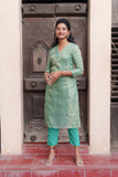 Ananya Mint Green Kurti Set