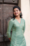 Ananya Mint Green Kurti Set