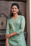 Ananya Mint Green Kurti Set