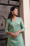 Ananya Mint Green Kurti Set