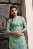 Ananya Mint Green Kurti Set