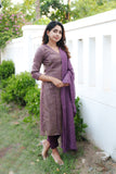 Ananya Violet Kurti Set