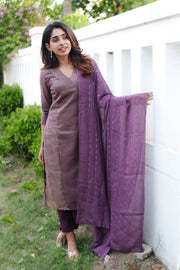 Ananya Violet Kurti Set