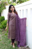 Ananya Violet Kurti Set