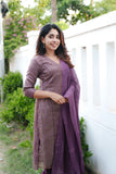 Ananya Violet Kurti Set