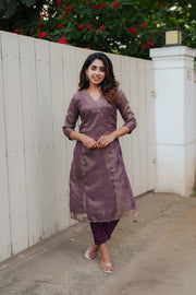 Ananya Violet Kurti Set