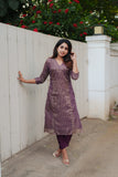 Ananya Violet Kurti Set