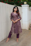 Ananya Violet Kurti Set