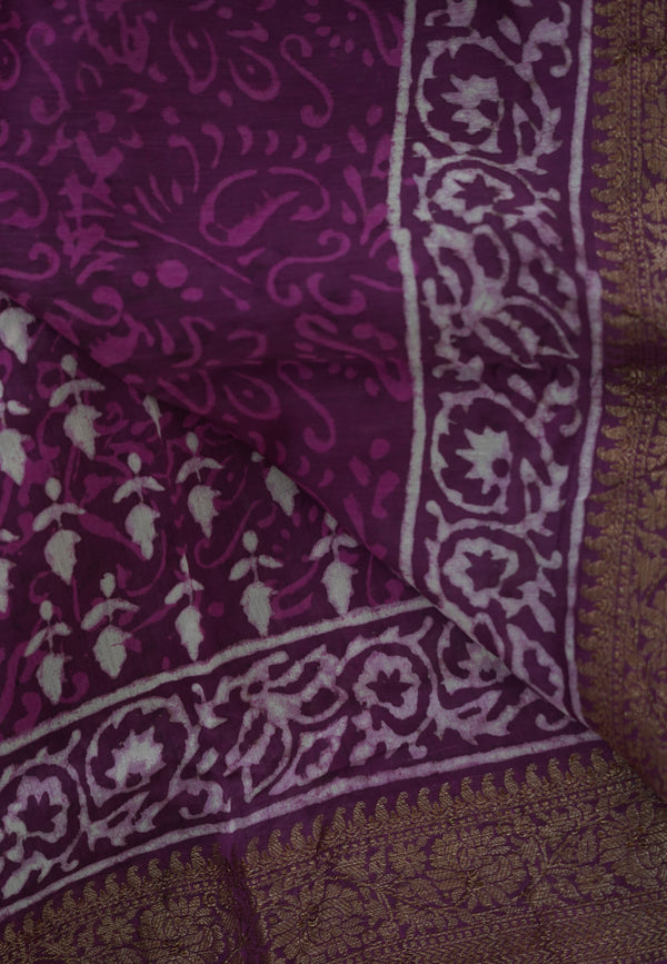 Purple Chettinad Cotton Saree