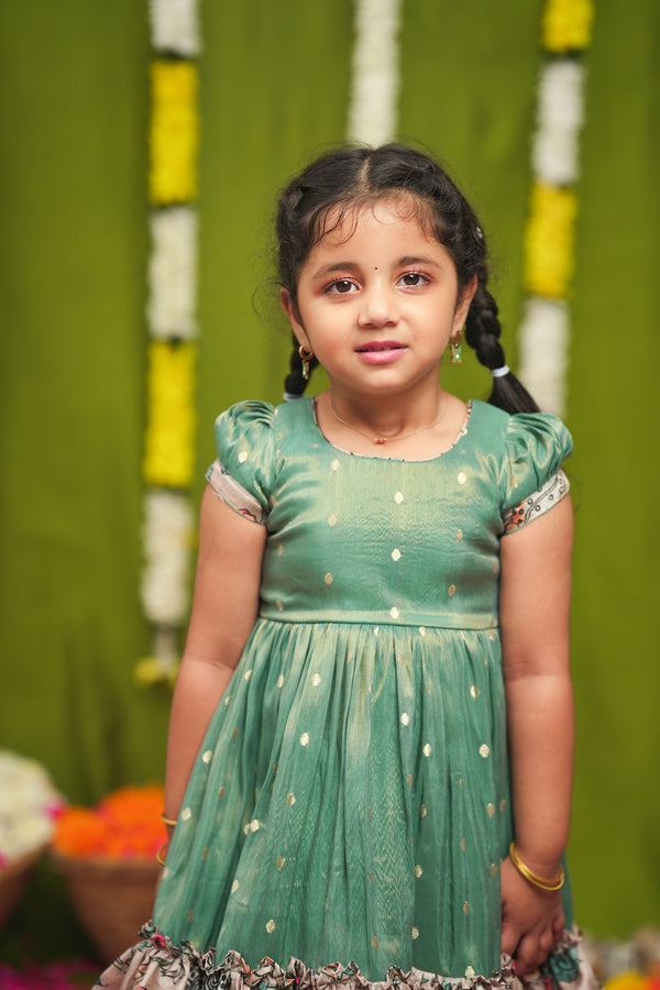 Charita Pastel green Frock Mini