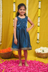 Mrinalini Blue Frock Mini