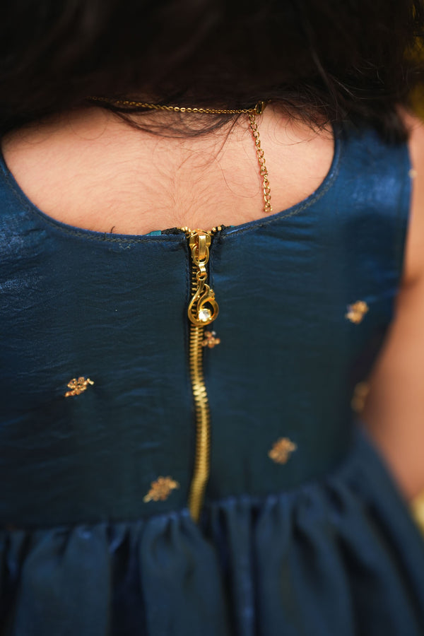 Mrinalini Blue Frock Mini