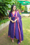Avanti Royal Purple Anarkali Kurta Set