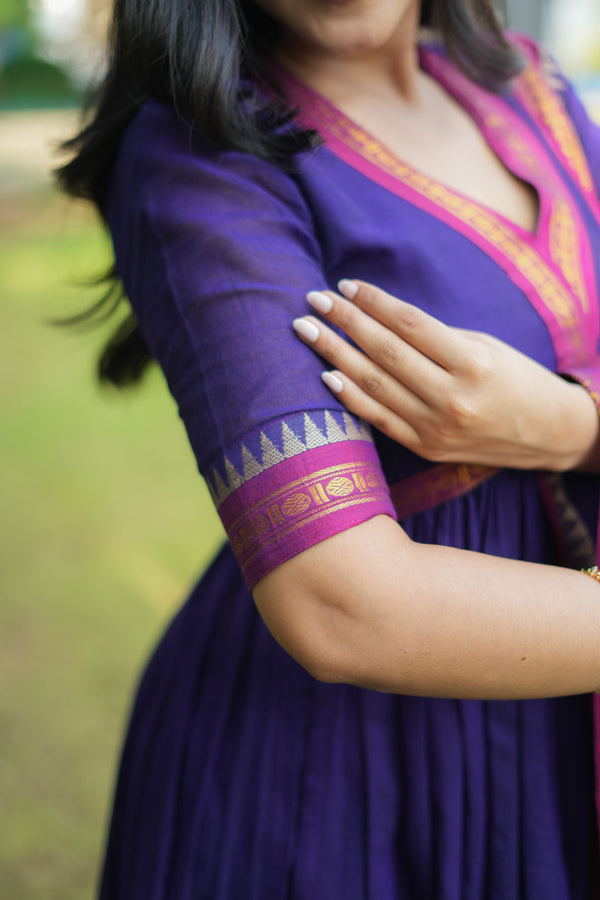 Avanti Royal Purple Anarkali Kurta Set