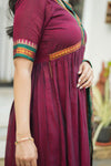 Avanti Maroon Anarkali Mom & Me Set