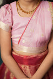 Disha Pink & Red Kids Lehenga Set Mini